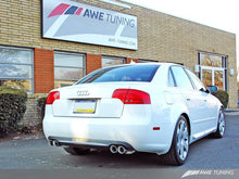 Load image into Gallery viewer, AWE Tuning Audi B7 A4 3.2L Touring Edition Quad Tip Exhaust - Diamond Black Tips