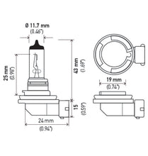 Load image into Gallery viewer, Hella Optilux H8 12V/35W XB Xenon White Bulb (pair)