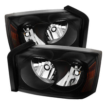 Load image into Gallery viewer, Xtune Dodge Dakota 05-07 Crystal Headlights Black HD-JH-DDAK05-AM-BK