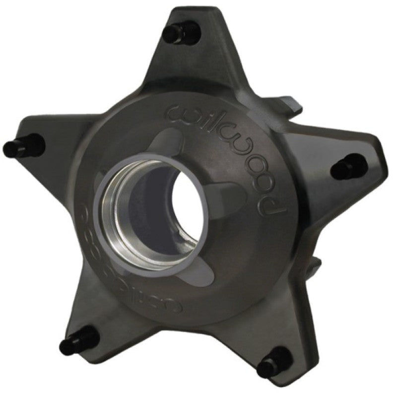 Wilwood Hub-Starlite 55 Front w/Snap-Cap Std. Offset 5/8 C Studs-Black