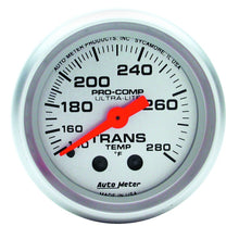 Load image into Gallery viewer, Autometer Ultra-Lite 52mm 140-280 Deg F Mechanical Transmission Temp Gauge