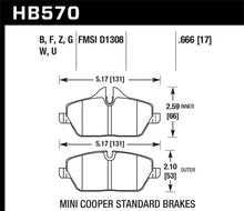 Load image into Gallery viewer, Hawk 07-15 Mini Cooper / 08-14 Mini Cooper Clubman HPS 5.0 Street Front Brake Pads