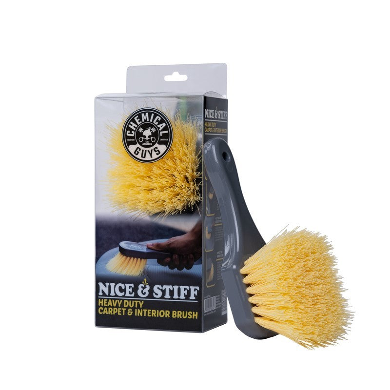 Chemical Guys Stiffy Brush For Carpets & Durable Surfaces - Yellow