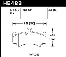 Load image into Gallery viewer, Hawk 08 Porsche 911 Targa 4/4S/03-05 911 GT2/04-08 GT3/07-08 Turbo HT-10 Race Front Brake Pads