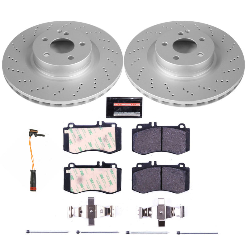 Power Stop 10-16 Mercedes-Benz E350 Front Euro-Stop Brake Kit