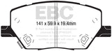 EBC 15+ Fiat 500X 1.4 Turbo Ultimax2 Front Brake Pads