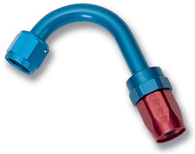 Load image into Gallery viewer, Russell Performance -6 AN Red/Blue 120 Degree Full Flow Swivel Hose End (With 1in Radius)