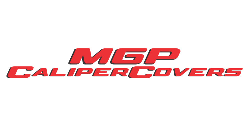 MGP 4 Caliper Covers Engraved Front & Rear MGP Red Finish Silver Char 2015 Mercedes-Benz SL550