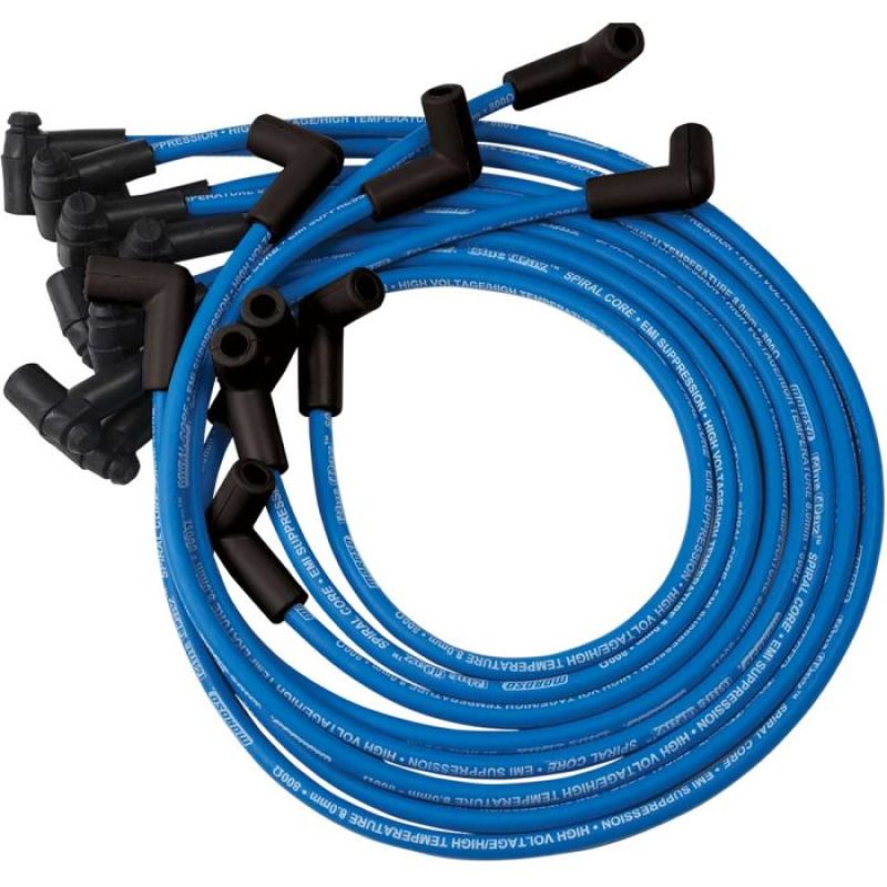 Moroso Custom Ignition Wire Set - Blue Max - Spiral Core