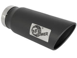 aFe Power MACH Force-Xp 5in In x 6in Out x 15in L Bolt-On 409 SS Exhaust Tip - Black