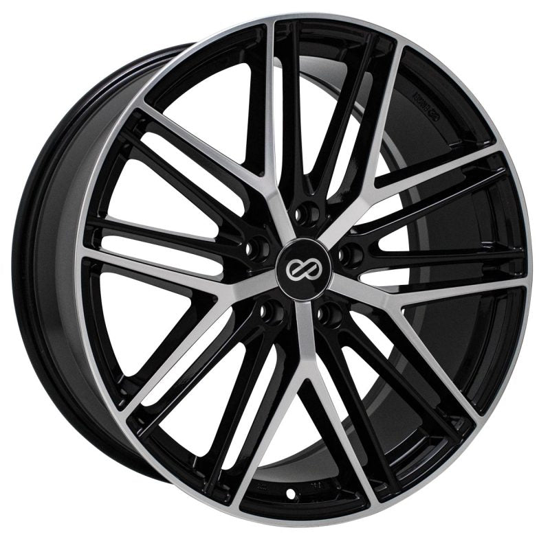 Enkei Phantom 18x8.0 5x112 45mm Offset 72.6mm Bore Black Machined Wheel