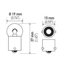 Load image into Gallery viewer, Hella Bulb 5637 24V 10W BA15s B6