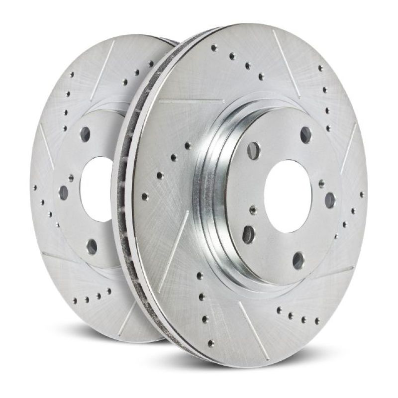 Power Stop 10-16 Cadillac SRX Front Evolution Drilled & Slotted Rotors - Pair