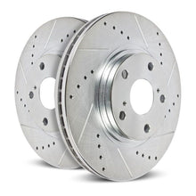 Load image into Gallery viewer, Power Stop 99-10 Saab 9-5 Rear Evolution Drilled &amp; Slotted Rotors - Pair