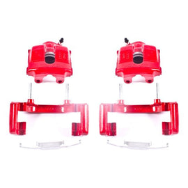 Power Stop 01-05 BMW 320i Front Red Calipers w/Brackets - Pair