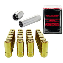 Load image into Gallery viewer, McGard SplineDrive Tuner 6 Lug Install Kit w/Locks &amp; Tool (Cone) M14X1.5 / 1in. Hex - Gold