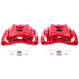 Power Stop 05-09 Audi A4 Front Red Calipers w/Brackets - Pair