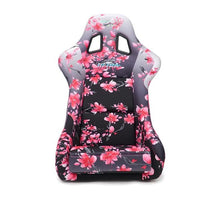 Load image into Gallery viewer, NRG FRP Bucket Seat PRISMA Japanese Cherry Blossom Edition W/ Pink Pearlized Back - Medium