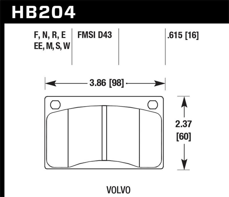 Hawk HP+ Street Brake Pads