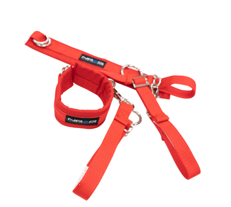 NRG SFI 3.3 Arm Restraints One Pair - Red