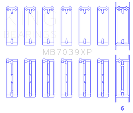 King BMW M20/M50 2.0L/2.5L/2.7L (Size STD) Performance Main Bearing Set