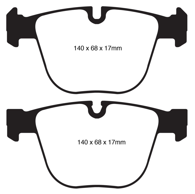 EBC 10+ BMW 535i 3.0 Twin Turbo GT (F07) Yellowstuff Rear Brake Pads