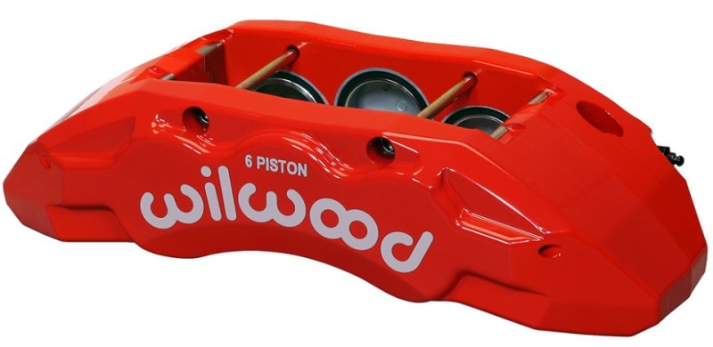 Wilwood Caliper-TX6R- L/H - Red 2.00/1.88/1.88in Pistons 1.38in Disc