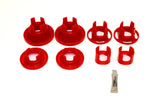 BMR 10-11 5th Gen Camaro Rear Cradle Street Version Poly Inserts Only Bushing Kit - Red