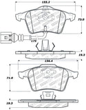 StopTech Street Touring 08-09 VW Golf R/Golf R32 / Front Brake Pads