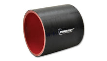 Load image into Gallery viewer, Vibrant Silicone Straight Hose Coupler 3.75in ID x 3.00in Long - Gloss Black
