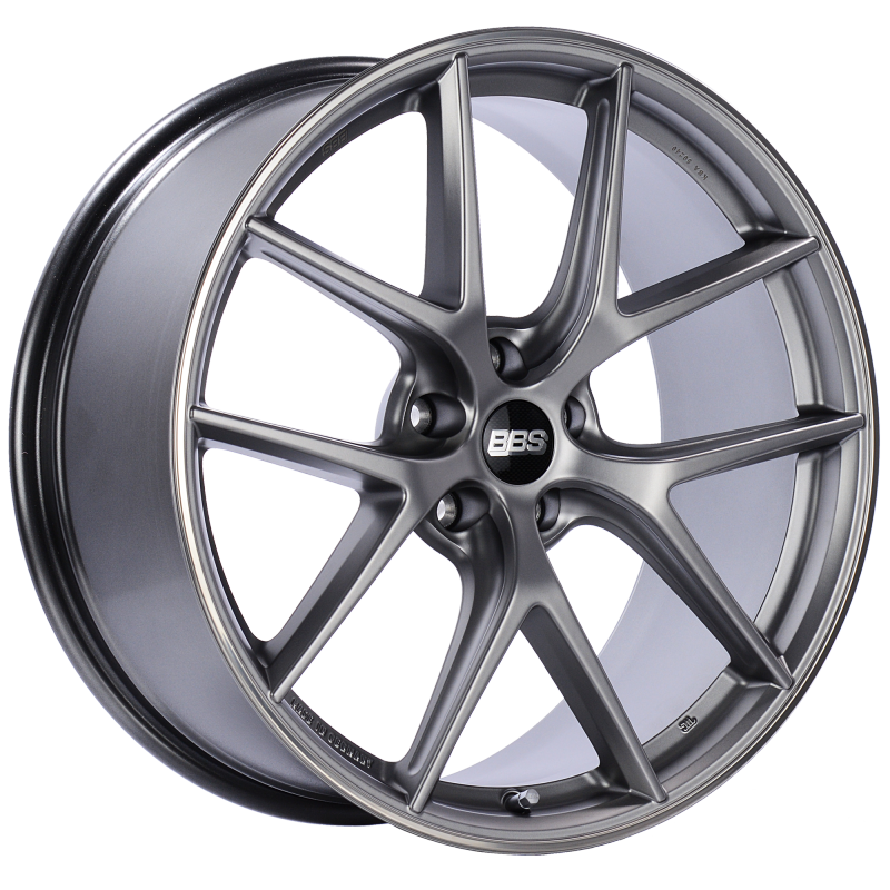 BBS CI-R 20x9 5x120 ET25 Platinum Silver Polished Rim Protector Wheel -82mm PFS/Clip Required