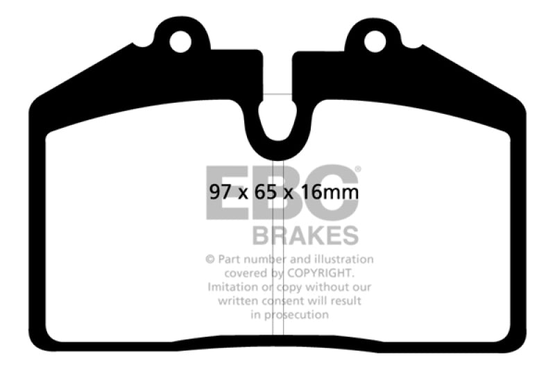 EBC 92-93 Porsche 911 (964) 3.6 Carrera RS America Yellowstuff Front Brake Pads