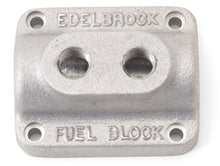 Load image into Gallery viewer, Edelbrock Fuel Block Dual Carburetor As Cast