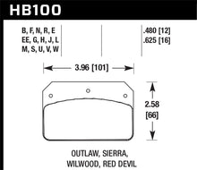 Load image into Gallery viewer, Hawk Wilwood DL/Outlaw/Sierra DTC-50 Brake Pads