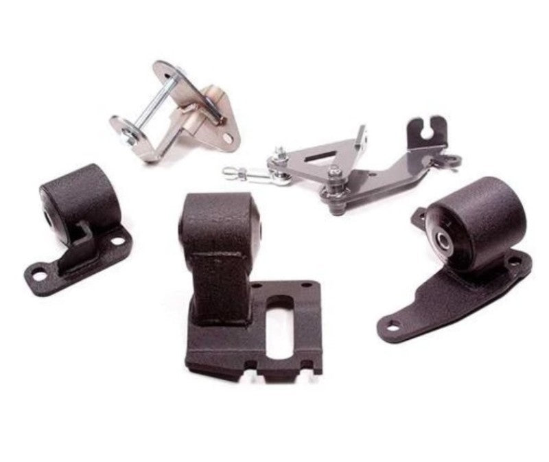 Innovative 90-93 Integra H-Series Black Steel Mounts 75A Bushings