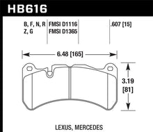 Load image into Gallery viewer, Hawk 05-06 Mercedes-Benz CLK55 AMG ER-1 Front Brake Pads (For Brembo Calipers)