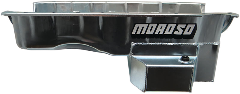 Moroso Chevrolet Big Block Gen 5/6/GM A Body Road Race Baffled Wet Sump 6.5qt 8in Steel Oil Pan