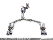 Load image into Gallery viewer, AWE Tuning Audi C7.5 A7 3.0T Touring Edition Exhaust - Quad Outlet Diamond Black Tips