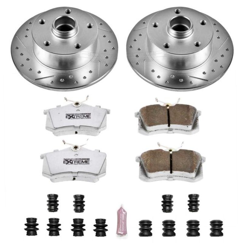 Power Stop 97-01 Audi A4 Rear Z26 Street Warrior Brake Kit