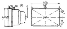 Load image into Gallery viewer, Hella Vision Hlmp Kit 190X132Mm H4 12V (Qty 2) (Legal in US for MOTORCYLCES ONLY)