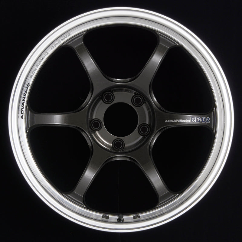 Advan RG-D2 18x11.0 +15 5-114.3 Machining & Black Gunmetallic Wheel