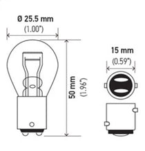 Load image into Gallery viewer, Hella Bulb 1034 12V 23/8W BAY15D S8