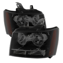 Load image into Gallery viewer, Xtune Chevy Suburban 1500/2500 07-14 Crystal Headlights Black Smoked HD-JH-CSUB07-AM-BSM