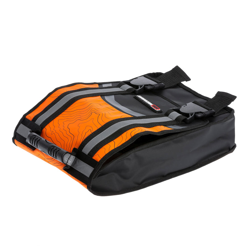 ARB Compact Recovery Bag Orange and Black Topographic Styling PVC Material Dual Internal Pockets