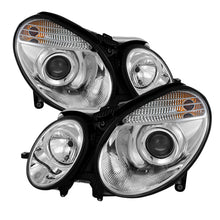 Load image into Gallery viewer, Spyder Mercedes Benz E-Class 03-06 Projector Headlights Halogen Model Only- Chrm PRO-YD-MBW21103-C