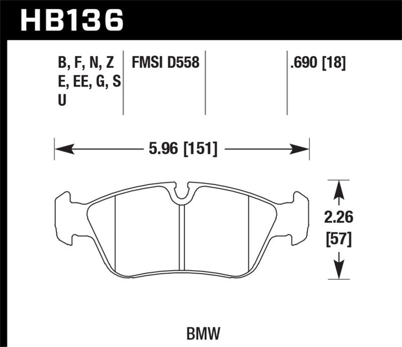 Hawk HP+ Street Brake Pads