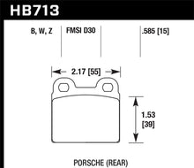 Load image into Gallery viewer, Hawk 65-69 Porsche 911/912 HPS 5.0 Street Rear Brake Pads