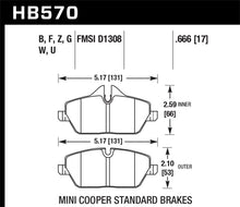 Load image into Gallery viewer, Hawk 07-15 Mini Cooper DTC-30 Race Front Brake Pads