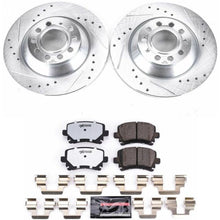 Load image into Gallery viewer, Power Stop 05-11 Audi A6 Rear Z26 Street Warrior Brake Kit