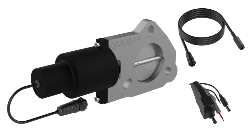 QTP 2.25in Bolt-On QTEC Electric Cutout Valve - Single